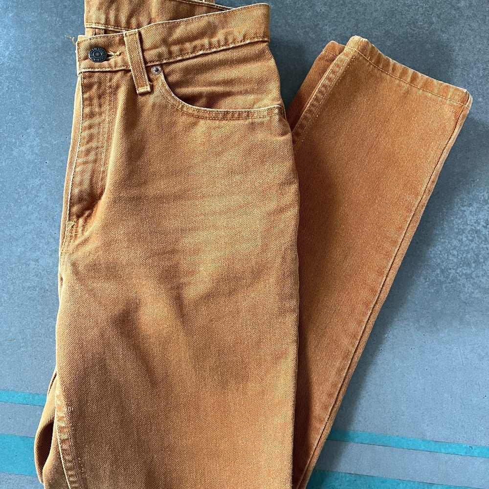 Vintage Orange Levi jeans size 7